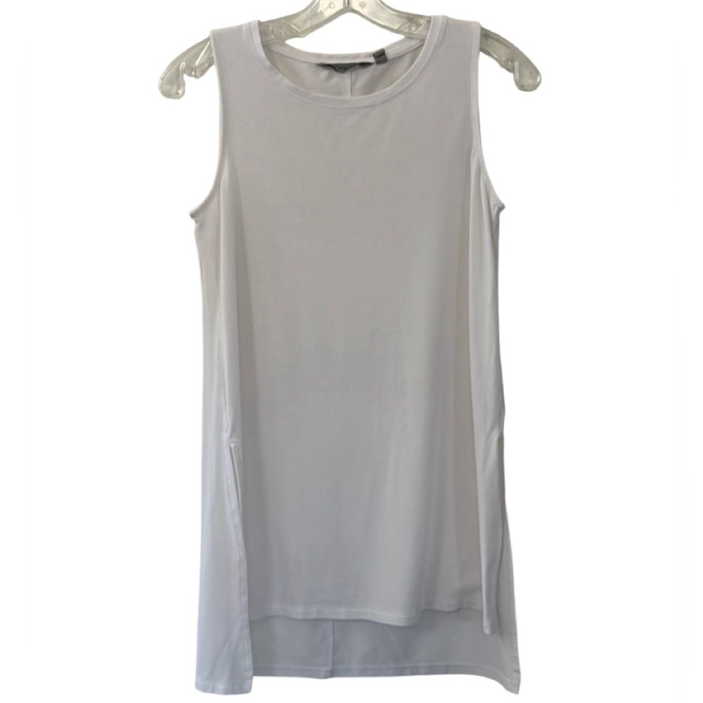 Athleta White Tank Top With Side Slits